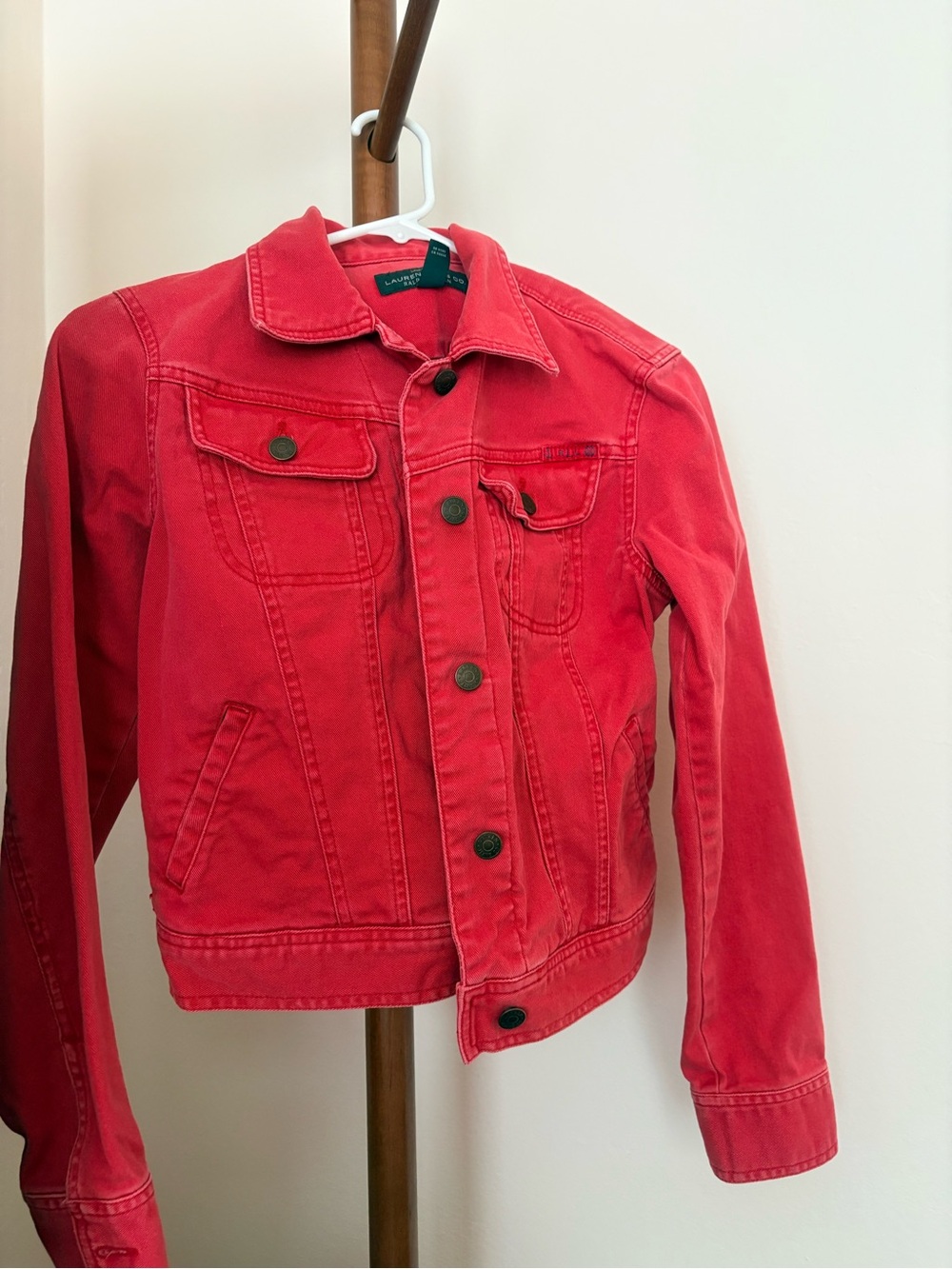 Ralph Lauren Red Denim Jacket